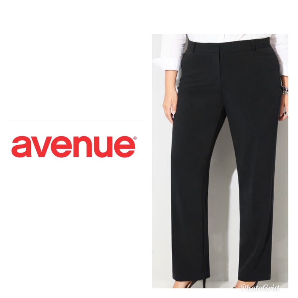 Avenue slimming trouser pants in average length